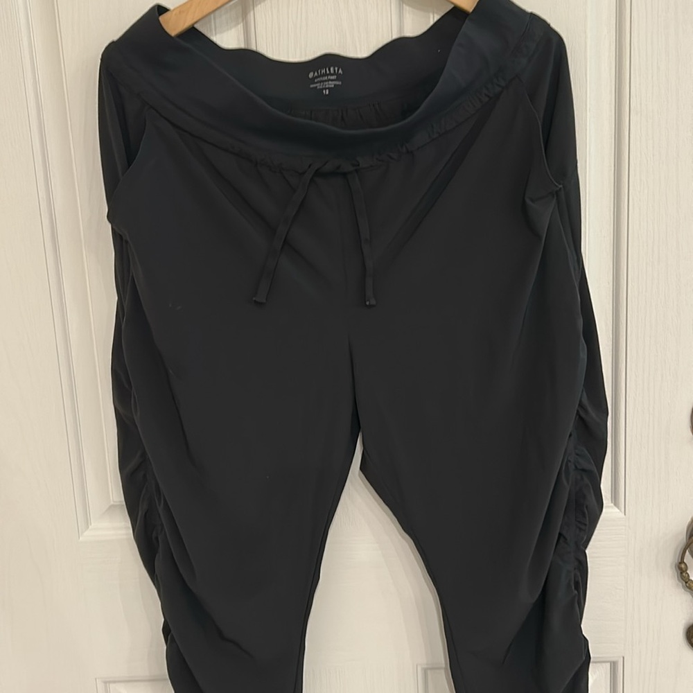 Athleta Attitude Yoga Pilates Workout Pant Black Size 12 - Picture 5 of 11